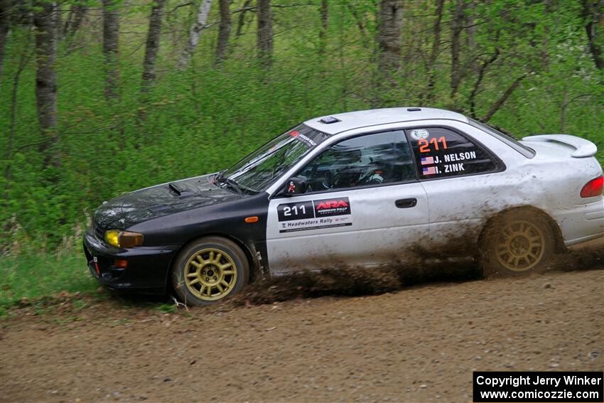 Jack Nelson / Isaac Zink Subaru Impreza on SS2, Kabekona I.
