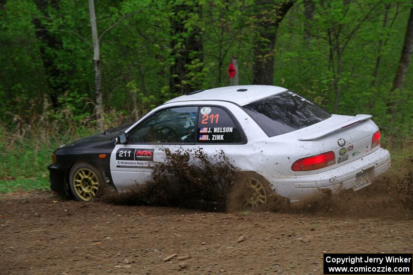 Jack Nelson / Isaac Zink Subaru Impreza on SS2, Kabekona I.