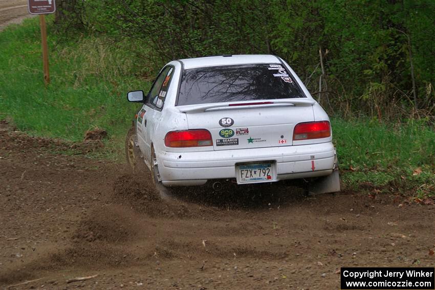 Jack Nelson / Isaac Zink Subaru Impreza on SS2, Kabekona I.