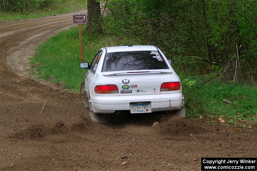 Jack Nelson / Isaac Zink Subaru Impreza on SS2, Kabekona I.