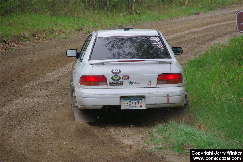 Jack Nelson / Isaac Zink Subaru Impreza on SS2, Kabekona I.