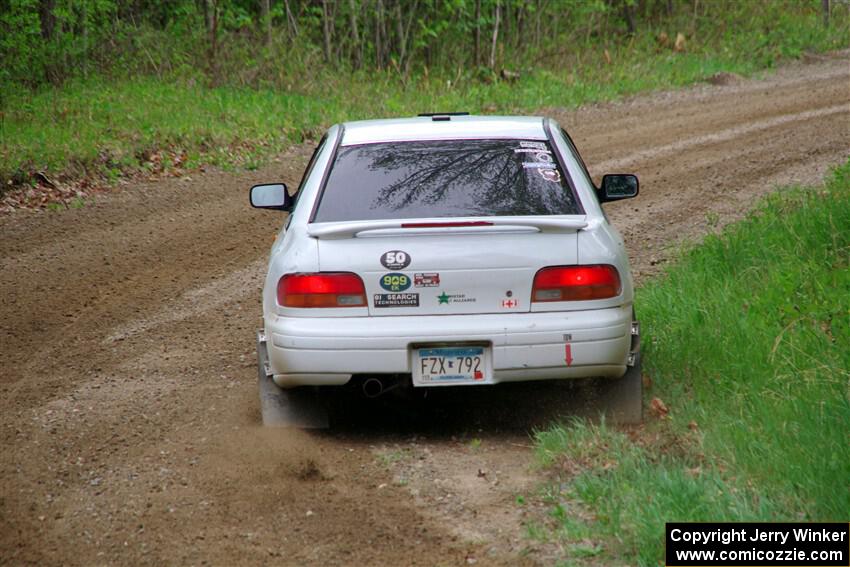 Jack Nelson / Isaac Zink Subaru Impreza on SS2, Kabekona I.