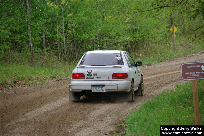 Jack Nelson / Isaac Zink Subaru Impreza on SS2, Kabekona I.
