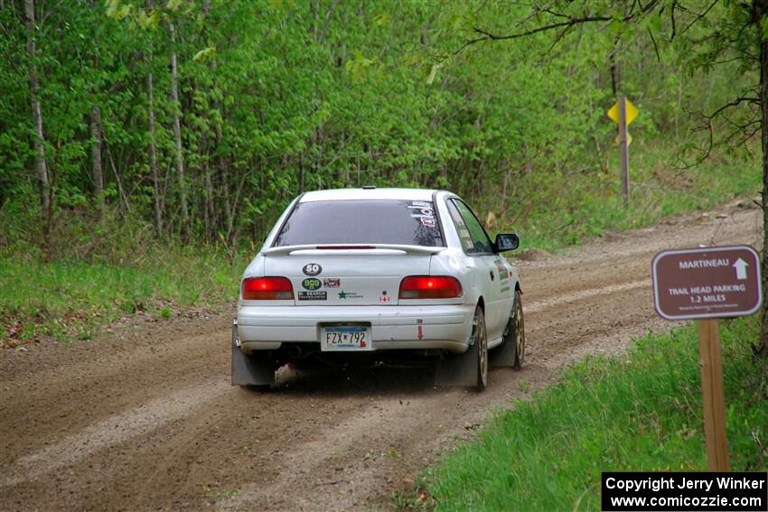 Jack Nelson / Isaac Zink Subaru Impreza on SS2, Kabekona I.