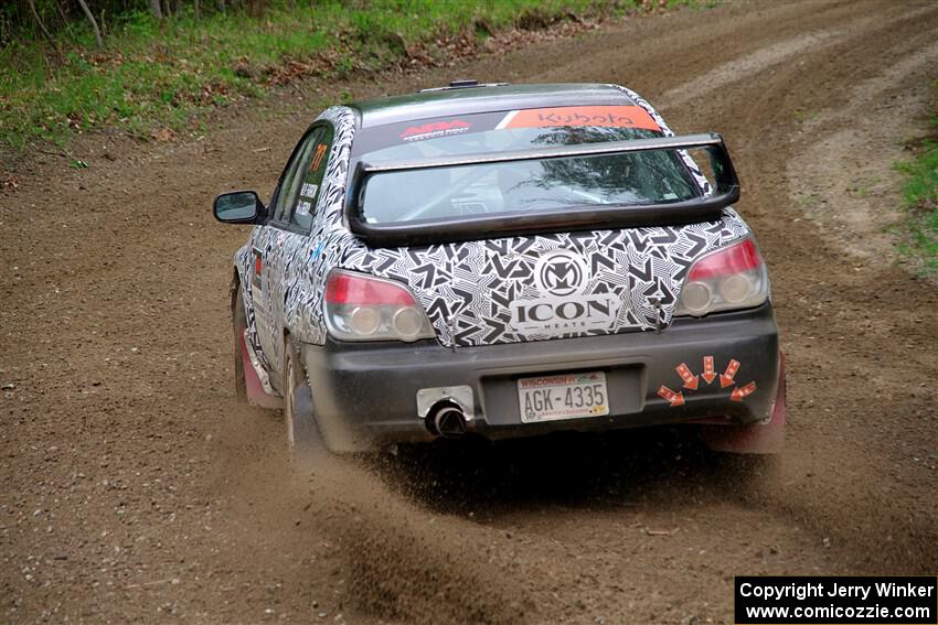 Peter Farrow / Jackson Sedivy Subaru WRX on SS2, Kabekona I.