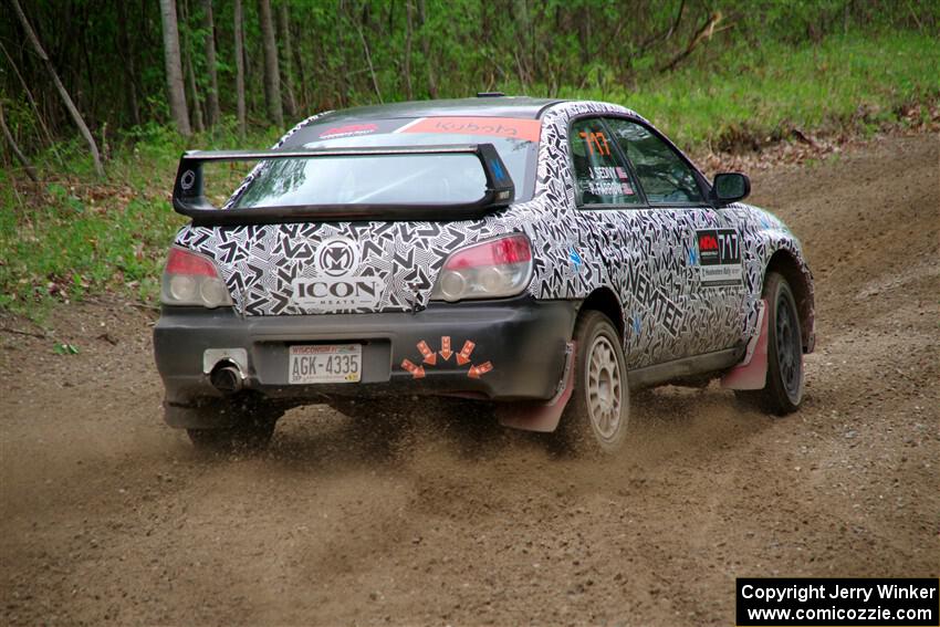 Peter Farrow / Jackson Sedivy Subaru WRX on SS2, Kabekona I.
