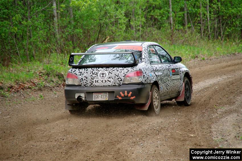 Peter Farrow / Jackson Sedivy Subaru WRX on SS2, Kabekona I.