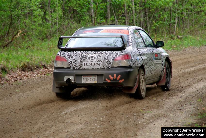 Peter Farrow / Jackson Sedivy Subaru WRX on SS2, Kabekona I.
