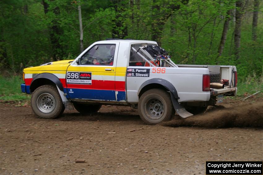 Scott Parrott / Shawn Silewski Chevy S-10 on SS2, Kabekona I.