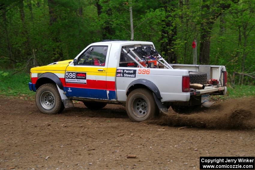 Scott Parrott / Shawn Silewski Chevy S-10 on SS2, Kabekona I.