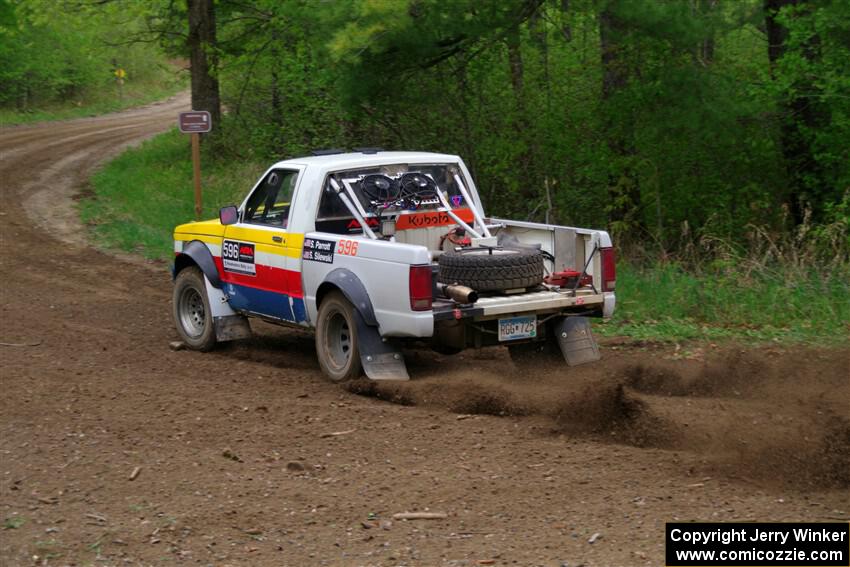 Scott Parrott / Shawn Silewski Chevy S-10 on SS2, Kabekona I.