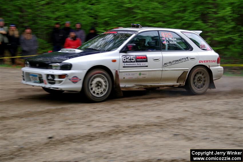 Aidan Hicks / John Hicks Subaru Impreza Wagon on SS3, Steamboat I.
