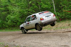Josh Nykanen / Charlotte Himes VW GTI on SS3, Steamboat I.