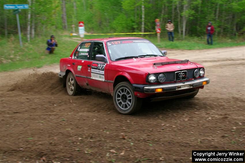 Levi Johnson / Lars Anderson BMW 325e on SS5, Kabekona II.