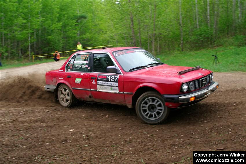 Levi Johnson / Lars Anderson BMW 325e on SS5, Kabekona II.