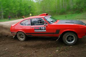 Mike Hurst / Randall Short Ford Capri on SS5, Kabekona II.