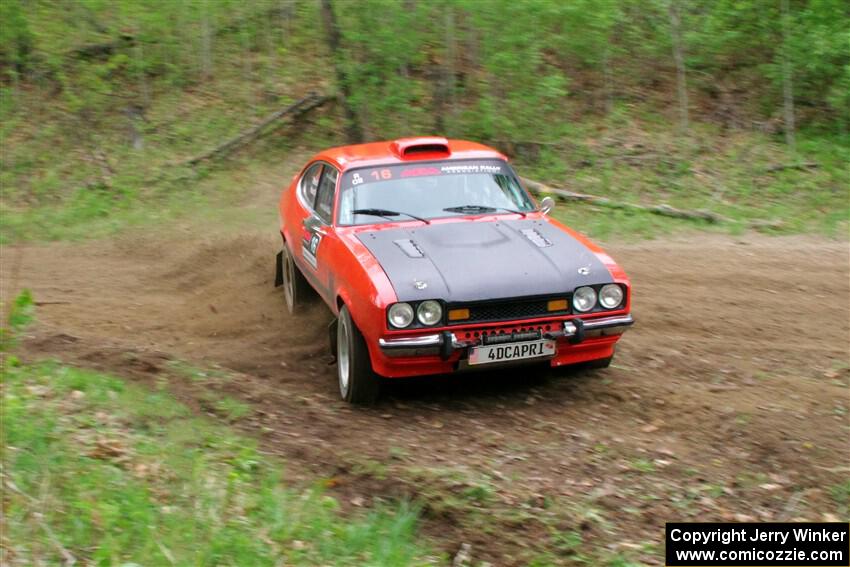 Mike Hurst / Randall Short Ford Capri on SS5, Kabekona II.