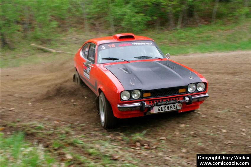Mike Hurst / Randall Short Ford Capri on SS5, Kabekona II.