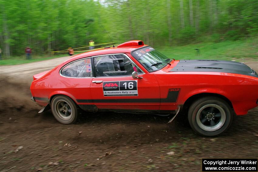 Mike Hurst / Randall Short Ford Capri on SS5, Kabekona II.