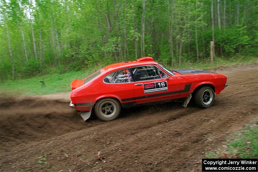 Mike Hurst / Randall Short Ford Capri on SS5, Kabekona II.