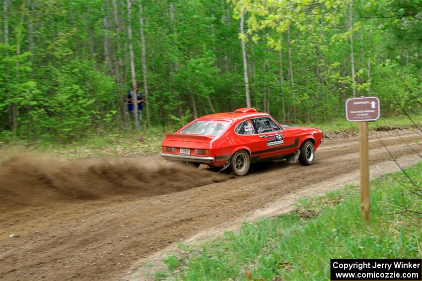 Mike Hurst / Randall Short Ford Capri on SS5, Kabekona II.