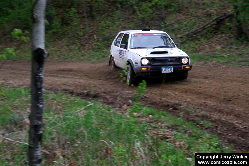 Josh Nykanen / Charlotte Himes VW GTI on SS5, Kabekona II.