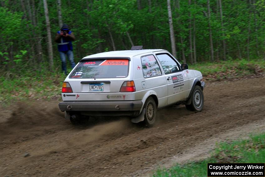 Josh Nykanen / Charlotte Himes VW GTI on SS5, Kabekona II.