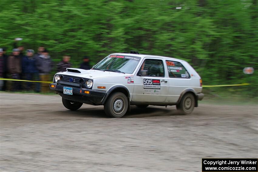 Josh Nykanen / Charlotte Himes VW GTI on SS6, Steamboat II.