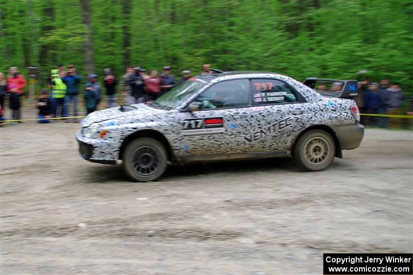 Peter Farrow / Jackson Sedivy Subaru WRX on SS6, Steamboat II.