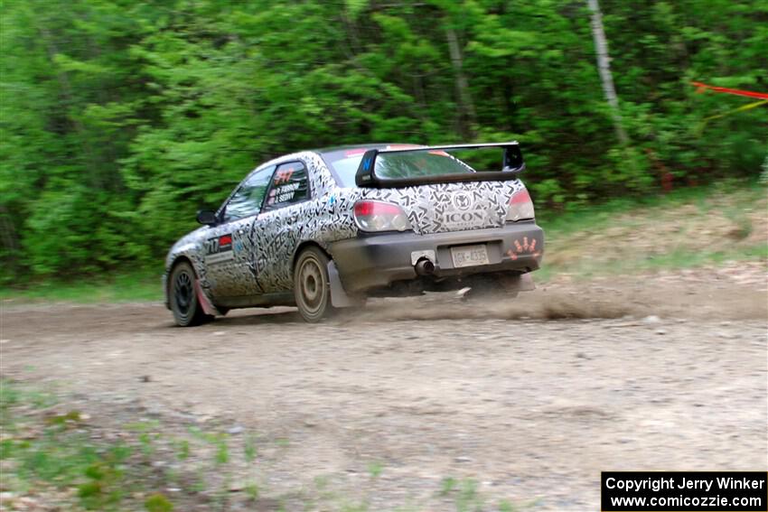 Peter Farrow / Jackson Sedivy Subaru WRX on SS6, Steamboat II.