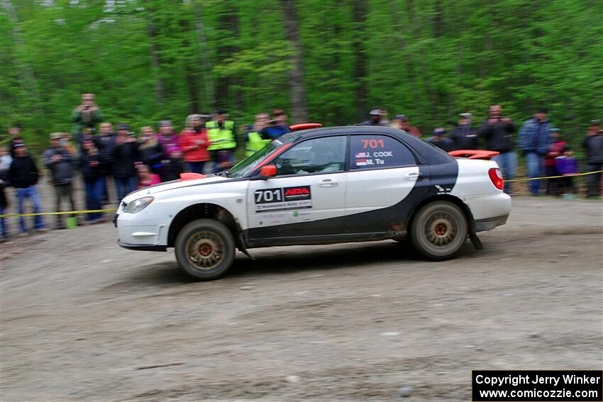 Jason Cook / Maggie Tu Subaru WRX on SS6, Steamboat II.
