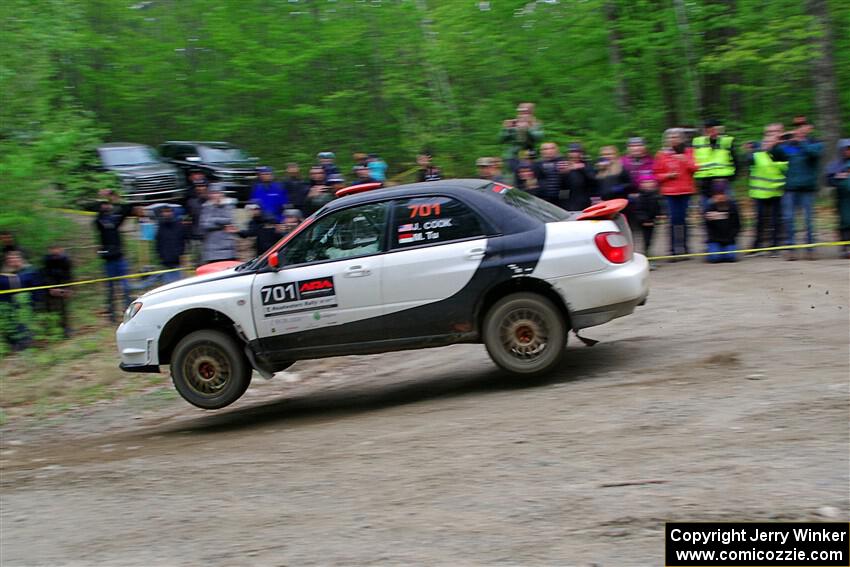 Jason Cook / Maggie Tu Subaru WRX on SS6, Steamboat II.