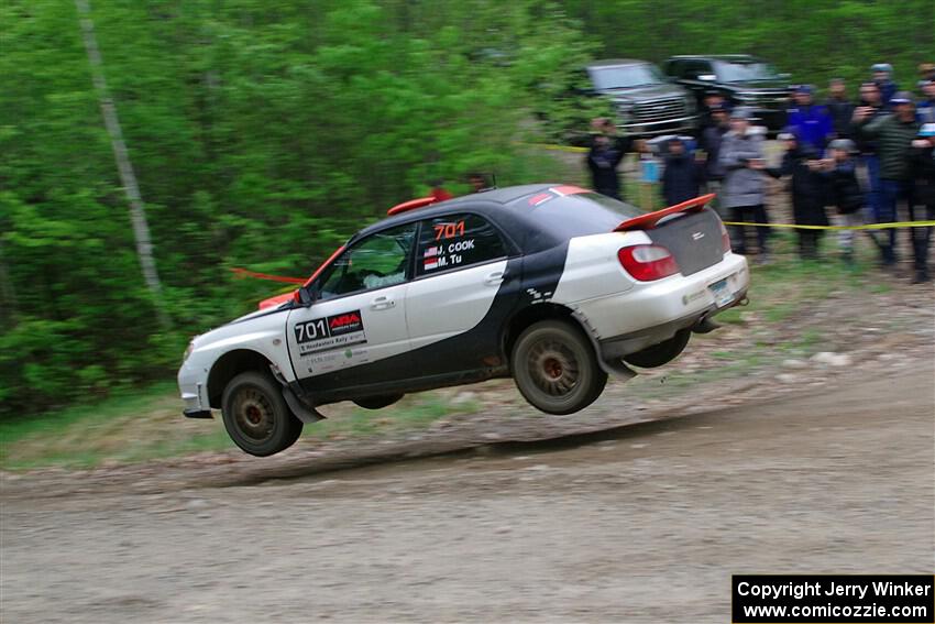 Jason Cook / Maggie Tu Subaru WRX on SS6, Steamboat II.