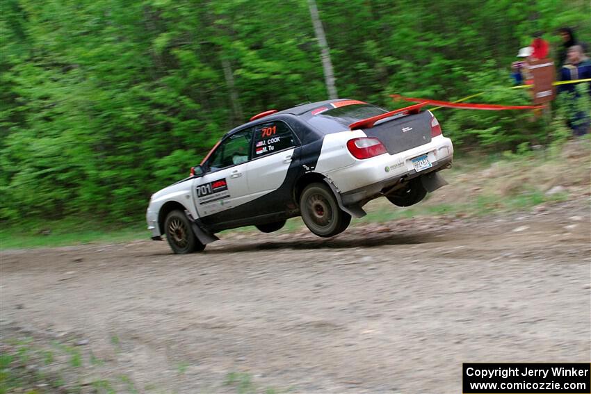 Jason Cook / Maggie Tu Subaru WRX on SS6, Steamboat II.