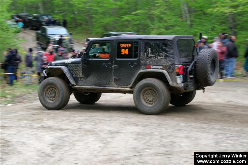 A Jeep Wrangler sweeps SS6, Steamboat II.