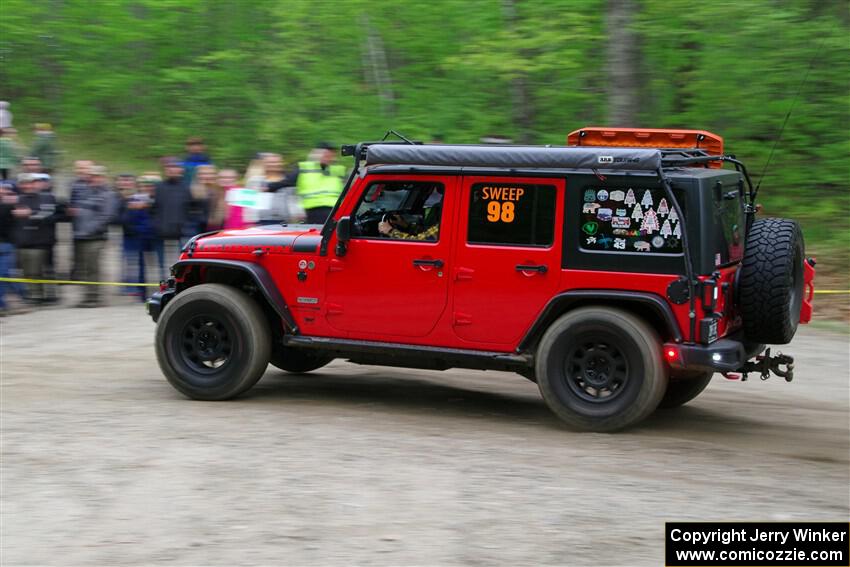 A Jeep Wrangler Rubicon sweeps SS6, Steamboat II.