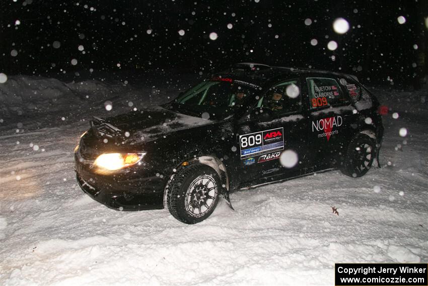 Jordan Buetow / Elena Huizar Subaru Impreza on SS15, Shoreline-Sage Creek I.
