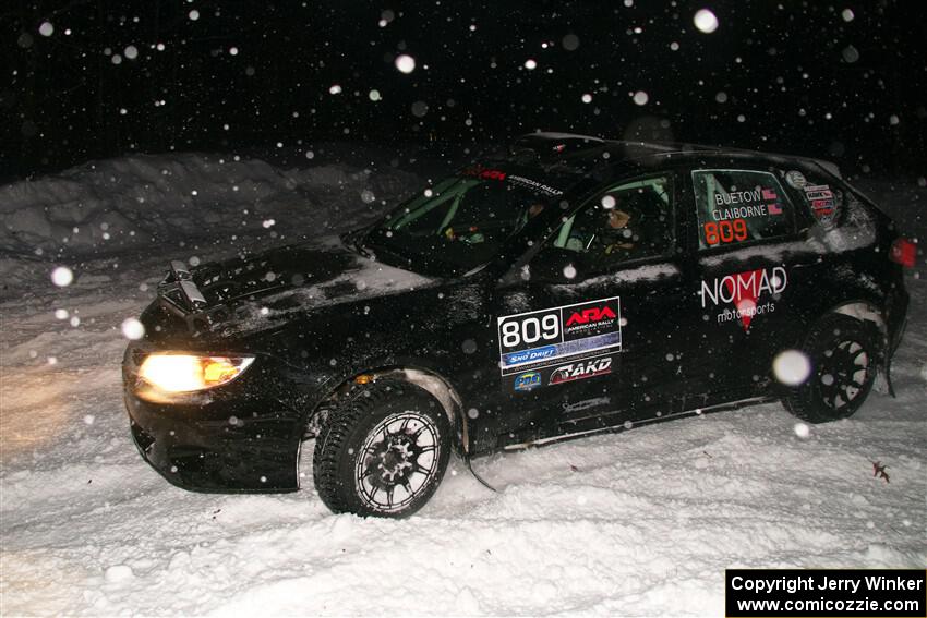 Jordan Buetow / Elena Huizar Subaru Impreza on SS15, Shoreline-Sage Creek I.