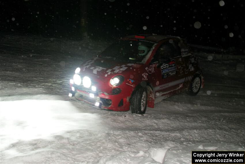Fabrizio Mirandola / Betsy Nguyen Fiat 500 Abarth on SS15, Shoreline-Sage Creek I.