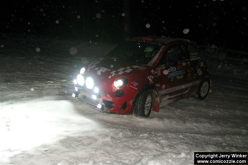Fabrizio Mirandola / Betsy Nguyen Fiat 500 Abarth on SS15, Shoreline-Sage Creek I.