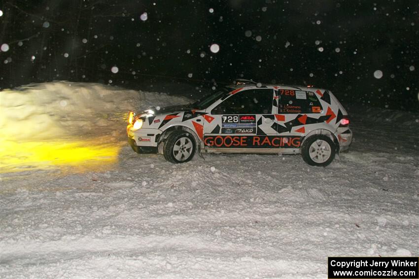 John Gusmano / Zack Goldstein VW GTI on SS15, Shoreline-Sage Creek I.