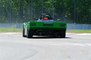 Greg Eick's Spec Racer Ford 3 spins at turn 8.