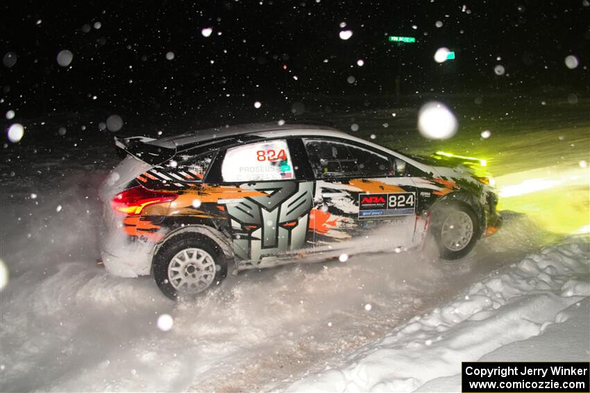 Cameron Steely / Bryce Proseus Ford Focus RS on SS17, Shoreline-Sage Creek II.