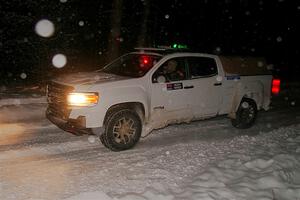 A GMC Sierra pickup sweeps SS17, Shoreline-Sage Creek II.