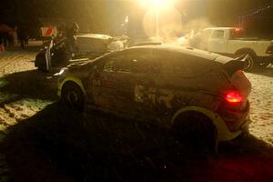 Nick Allen / Martin Brady Ford Fiesta Rally3 after the event.
