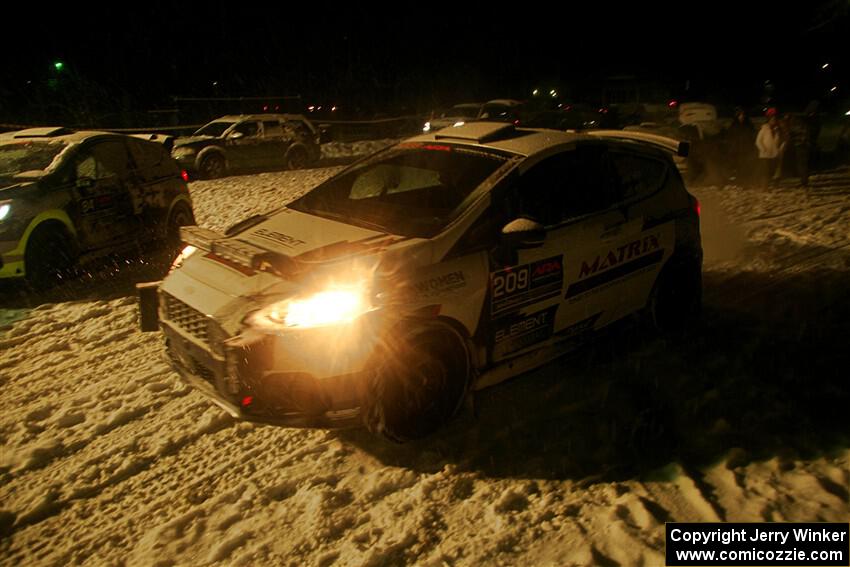 Madelyn Tabor / Sophia McKee Ford Fiesta Rally3 after the event.