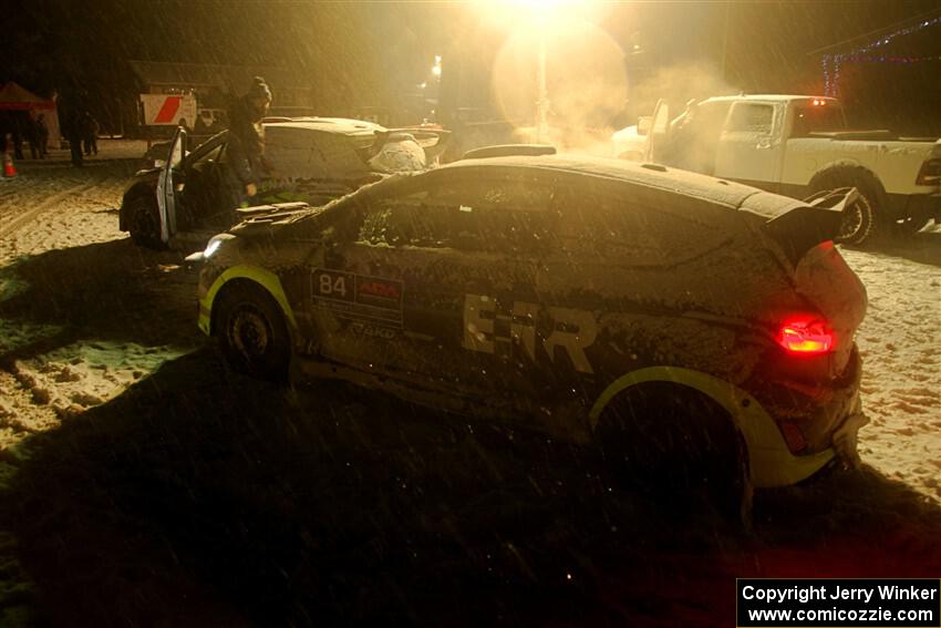 Nick Allen / Martin Brady Ford Fiesta Rally3 after the event.