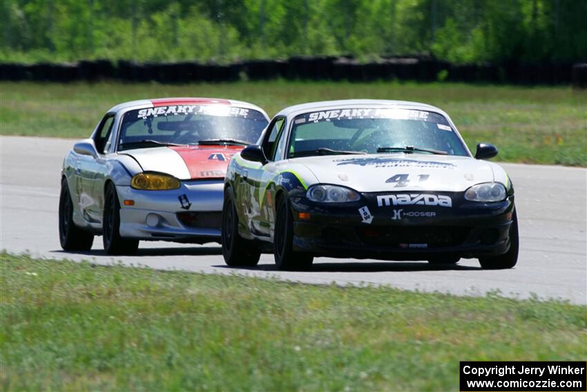 Samantha Silver's and Kyle Greenhill's Spec Miata Mazda Miatas