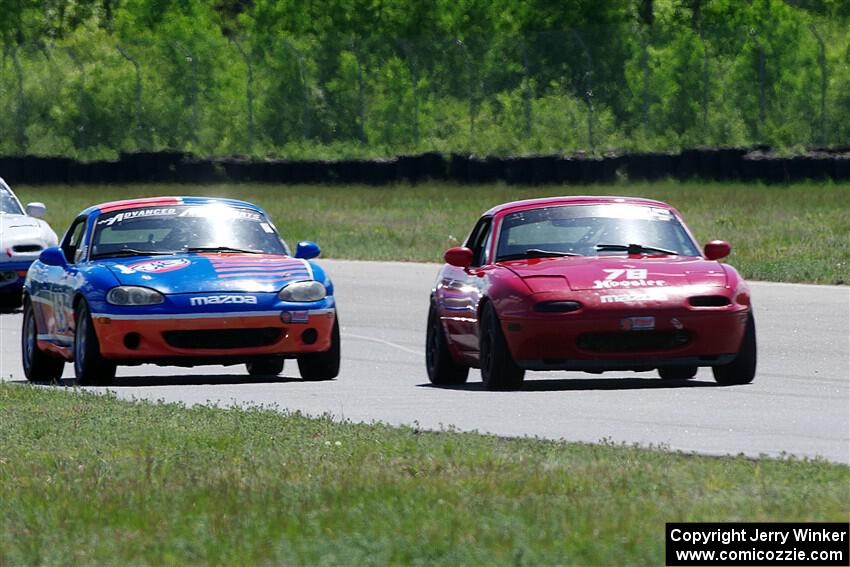 Owen Benson's and Bruce Allen's Spec Miata Mazda Miatas