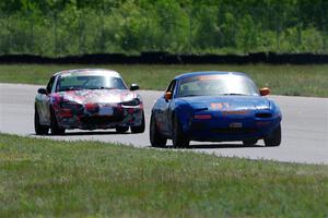 Gordon Kuhnley's and Cohen Craft's Spec Miata Mazda Miatas